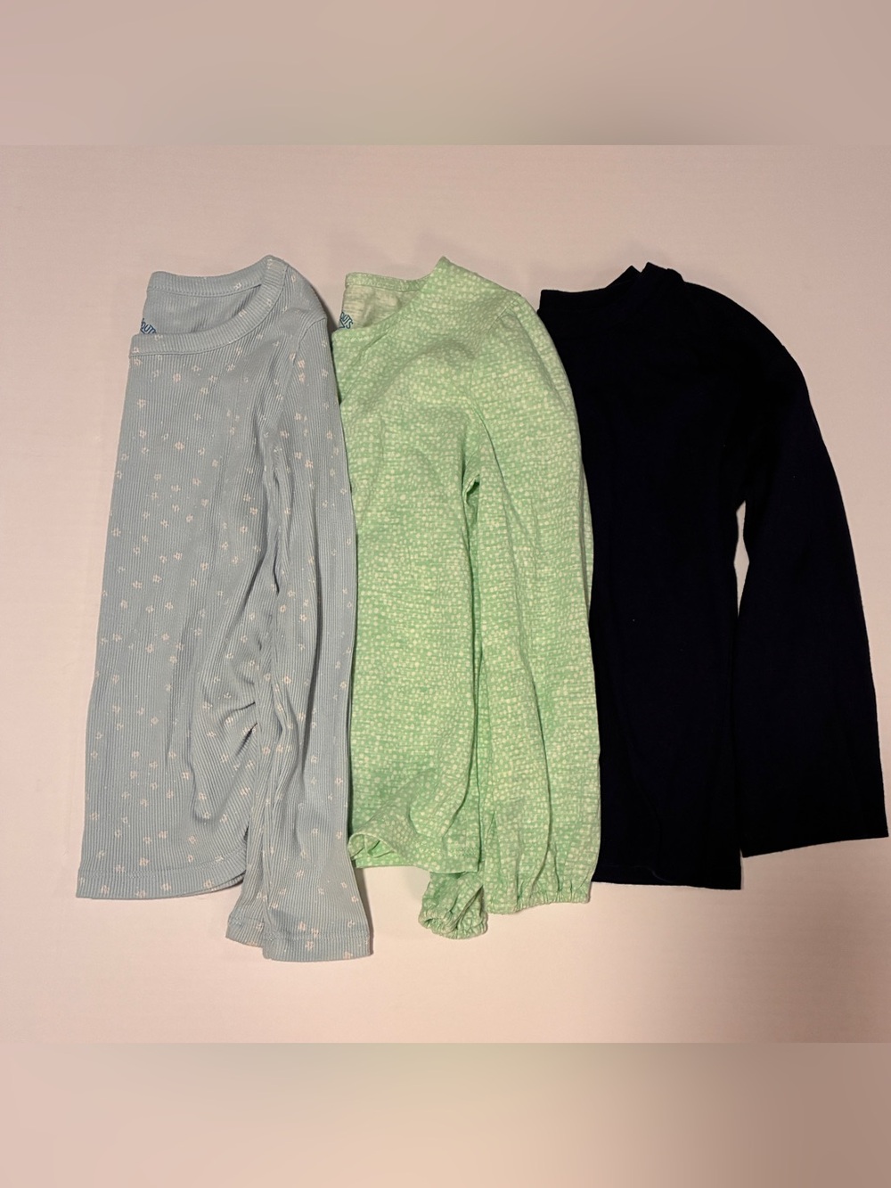 Long Sleeve Bundle — Light Blue, Mint Green, Navy